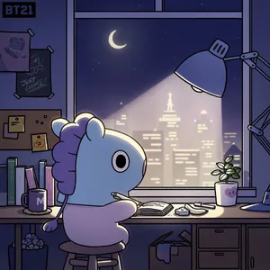 Mang Bt21 Illustration Art Wallpaper