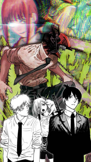 Manga Series Chainsaw Man Guys Anime Wallpaper