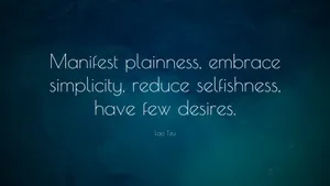 Manifest Plainness And Simplicity Wallpaper