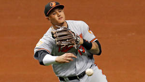 Manny Machado Baseball Throw Wallpaper