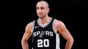 Manu Ginobili Black Background Wallpaper