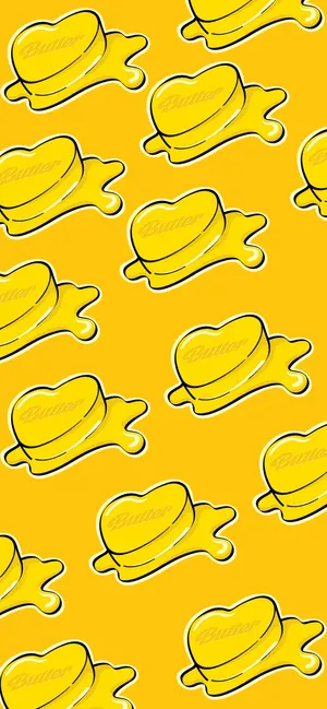 Many Cute Bts Butter Logos Wallpaper