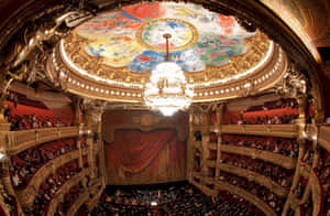 Marc Chagall Ceiling At Paris Opera House Wallpaper