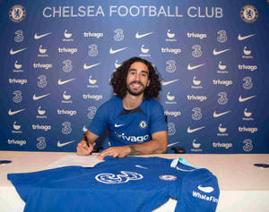 Marc Cucurella Officially Signing The T-shirt Wallpaper