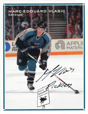 Marc Edouard Vlasic With His Autographed Memorabilia Wallpaper