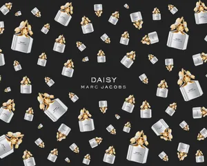 Marc Jacobs Silver Perfume Bottles Wallpaper