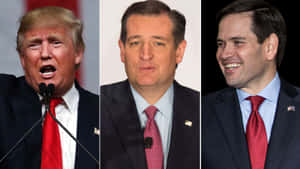 Marco Rubio Interacting With Fellow Politicians Wallpaper