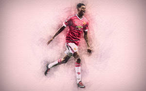 Marcus Rashford Drawing Wallpaper