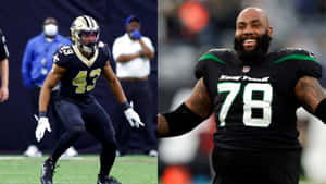 Marcus Williams And Morgan Moses Split Wallpaper