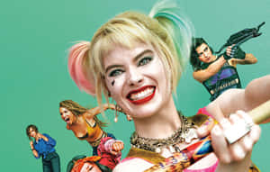 Margot Robbie As Harley Quinn In Suicide Squad Wallpaper