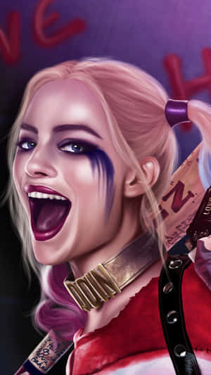 Margot Robbie Harley Quinn Cool Art Wallpaper