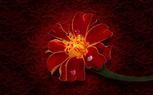 Marigold Digital Artwork Wallpaper