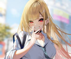 Marin Kitagawa In City Wallpaper