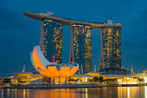 Marina Bay In Singapore Wallpaper