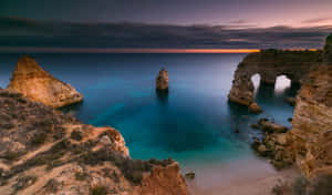 Marinha Beach Coast Wallpaper