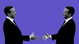 Mark Zuckerberg Mirrored Wallpaper