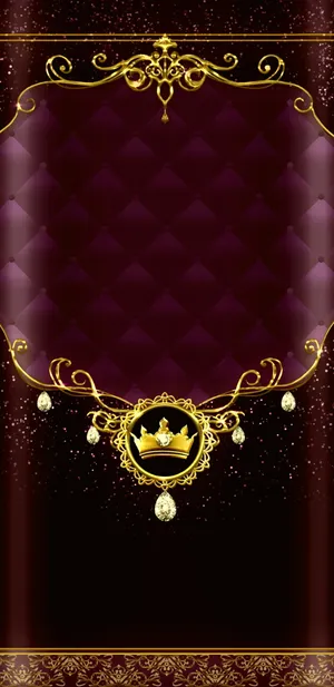 Maroon Queen Girly Wallpaper