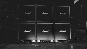 Marshall Speakers Monochrome Photography Wallpaper