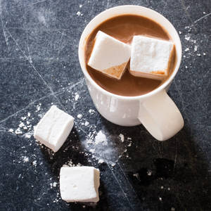 Marshmallow Chocolate Drink Wallpaper