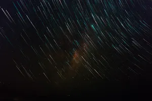 Marvel At A Time-lapse Photo Of A Distant Galaxy Wallpaper