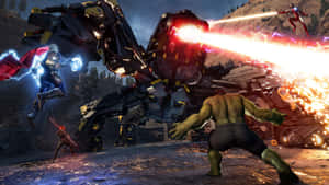 Marvel Avengers Team-based Video Game Wallpaper