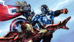Marvel Comics 2560x1440 Big Three Heroes Wallpaper