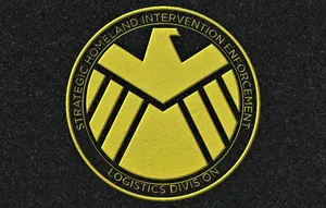 Marvel Falcon Logo Yellow Shield Wallpaper