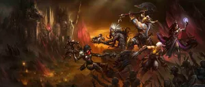 Marvel Heroes Fight Side By Side Wallpaper