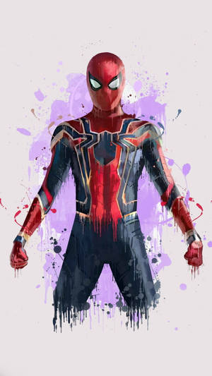 Marvel Iphone Spider Man Digital Painting Wallpaper