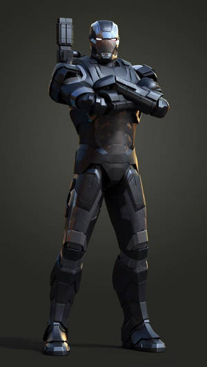 Marvel Iphone War Machine 3d Art Wallpaper