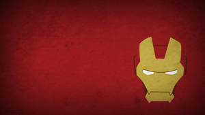 Marvel Minimalist Iron Man Helmet Wallpaper