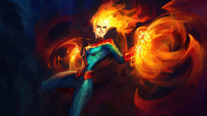 Marvel's Ambassador Of Hope - Captain Marvel Hd Wallpaper Wallpaper