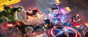 Marvel Superheroes Gather Together Wallpaper