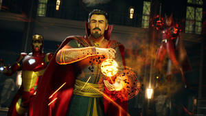 Marvel Xbox Doctor Strange Iron Man Scarlet Witch Wallpaper