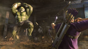 Marvel Xbox Hulk Vs Hawkeye Wallpaper