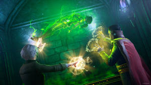 Marvel Xbox Midnight Suns Doctor Strange Hunter Magic Wallpaper