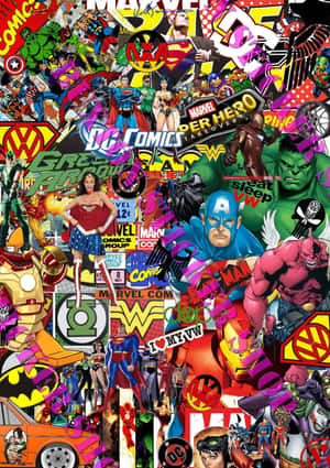 Marvelvs D C Collage Wallpaper