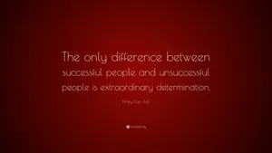 Mary Kay Ash Success Quote Wallpaper