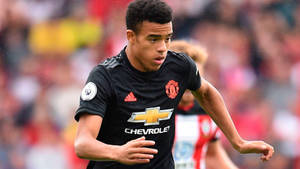 Mason Greenwood Black Uniform Wallpaper