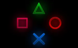 Master The Latest Generation Of Gaming With The Iconic Playstation Action Buttons! Wallpaper