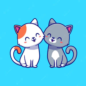 Matching Cat Pfp Happy Together Wallpaper