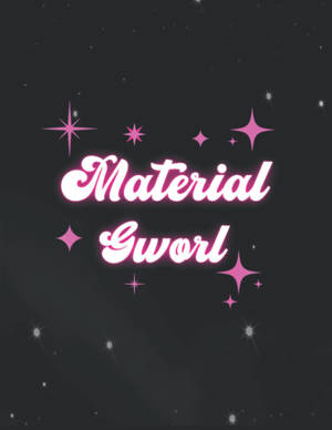 Material Gworl Barbie Style Wallpaper