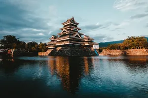 Matsumoto Castle During The Late Afternoon Wallpaper