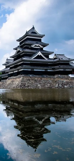Matsumoto Castle Reflection Japan Wallpaper
