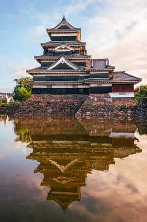 Matsumoto Castle Reflection Japan Wallpaper
