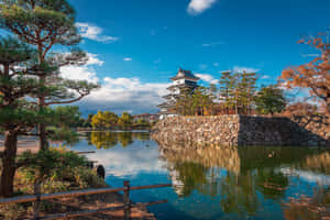 Matsumoto_ Castle_ Reflection_ Japan Wallpaper