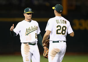 Matt Chapman And Matt Olson Oakland Athletics Wallpaper