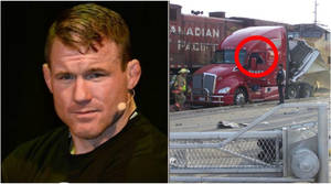 Matt Hughes And Truck Accident Wallpaper