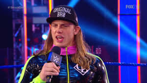 Matt Riddle In Smackdown Wrestling Ring Wallpaper