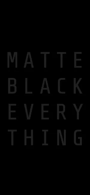 Matte Black Everything Graphic Wallpaper